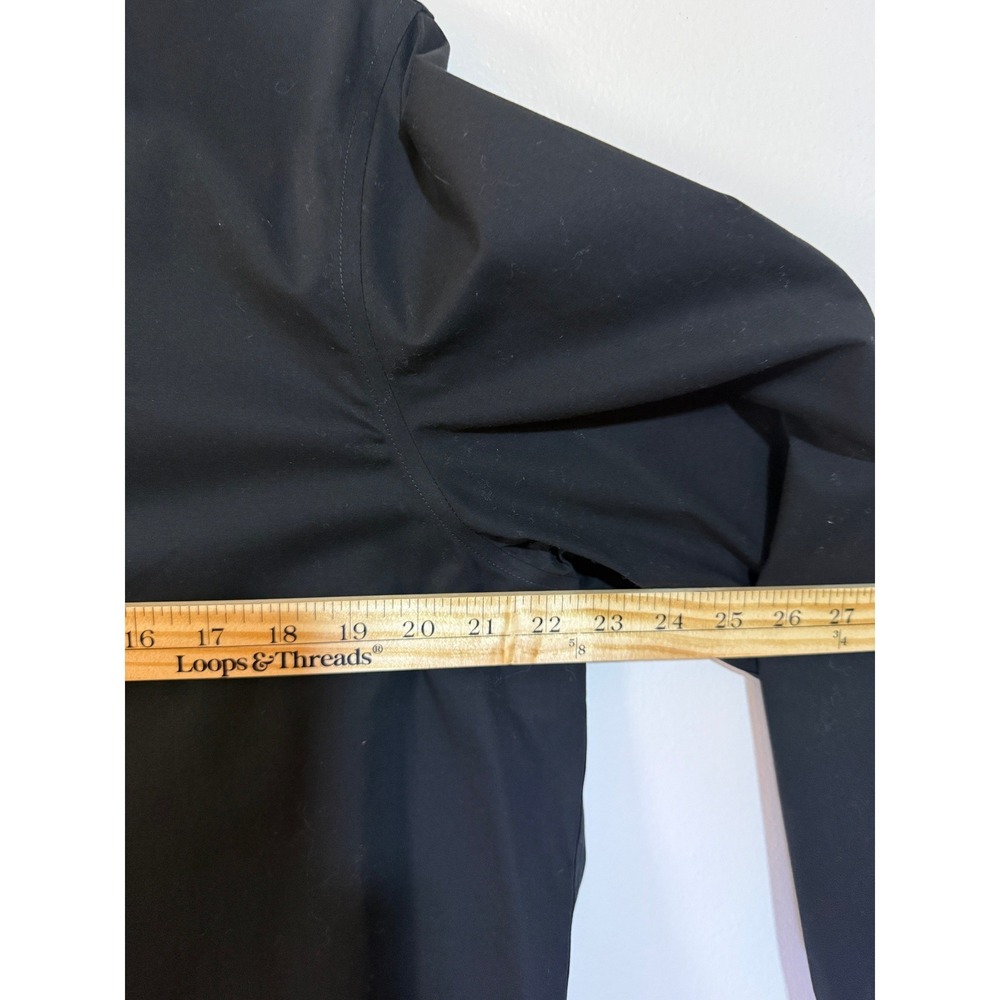 Lauren Ralph Lauren Button Down Shirt Women XL Black Non-Iron capsule wardrobe - Picture 4 of 7